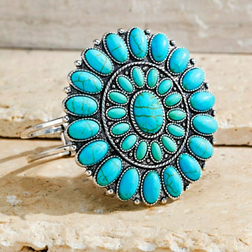 Turquoise cuff bracelet